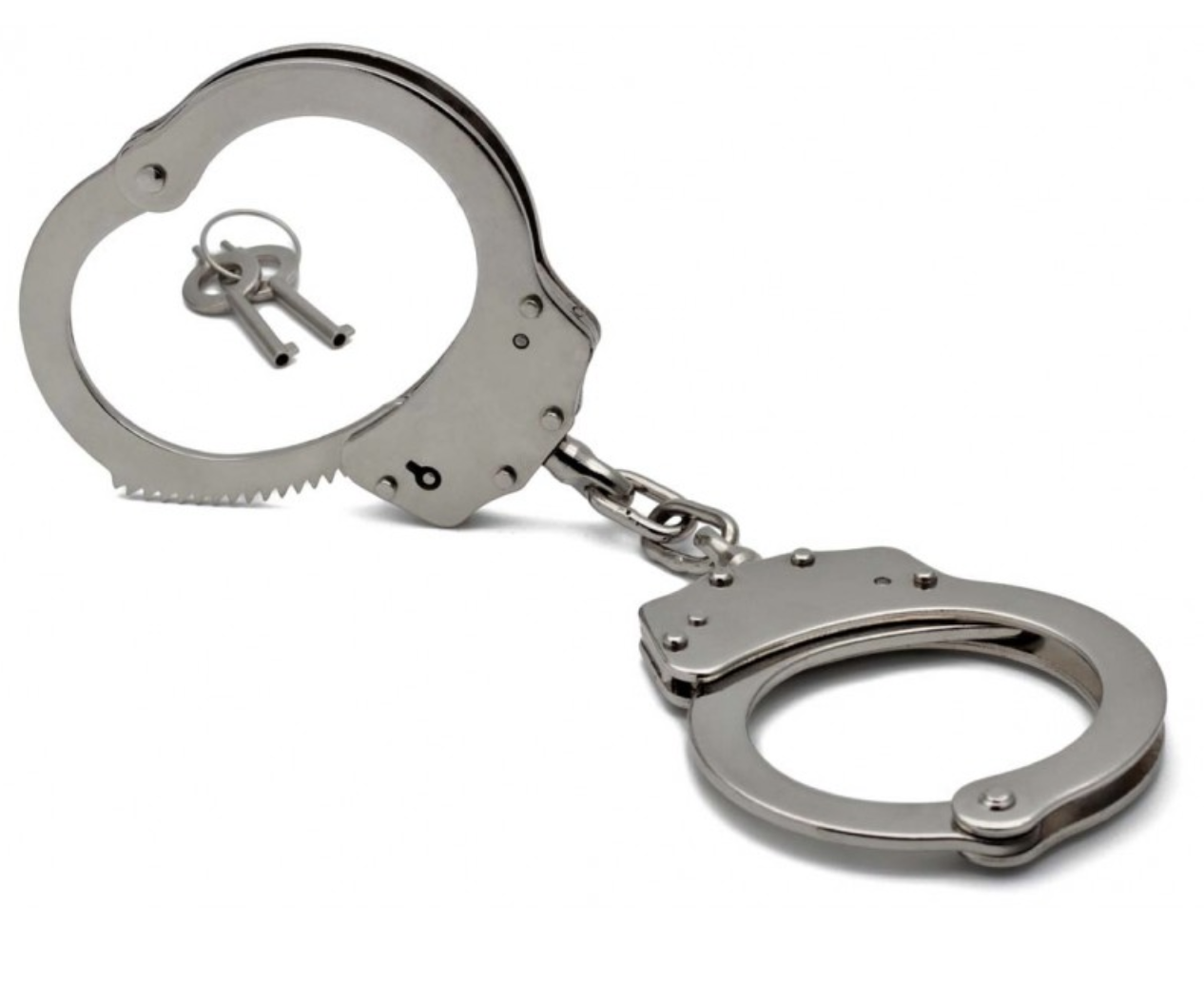 Professional Grade Handcuffs POLICE Double Lock Steel Metal Police