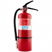 POLICE First Alert HOME2PRO Rechargeable Compliance Fire Extinguisher UL rated 2-A:10-B:C - Red