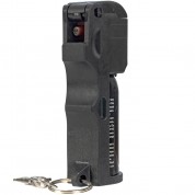 Burn Pepper Spray 1/2oz Self Defense Max Strength OC Spray in Security Keychain Case, Black