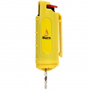 Burn Pepper Spray 1/2oz Self Defense Max Strength OC Spray in Security Keychain Case, Yellow