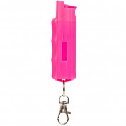 Burn Pepper Spray 1/2oz Self Defense Max Strength OC Spray in Security Keychain Case, Pink