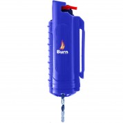 Burn Pepper Spray 1/2oz Self Defense Max Strength OC Spray in Security Keychain Case, Blue