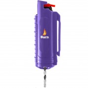 Burn Pepper Spray 1/2oz Self Defense Max Strength OC Spray in Security Keychain Case, Purple