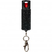 BURN Pepper Spray 0.67 fl oz Self Defense Max Strength Fashionable Monochromatic Design, Black