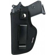 POLICE Gun Holster for Men/Women - Universal Belt Pistol Holster Airsoft Right/Left, IWB/OWB 9mm Holster for Concealed Carry - 380 Holster for Pistols Compatible with Glock 23,26,27,42, M&P Shield