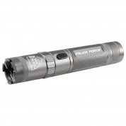 Police Force 9,200,000 Tactical Stun Gun Rechargeable With LED Flashlight - Grey