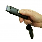 USB Secure 22,000,000 Keychain Stun Gun Rechargeable With LED Flashlight -  Black 