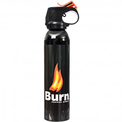 BURN Pepper Spray 10 fl oz Self Defense Security Fogger Max Strength Heavy Duty Portable Home Defender