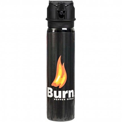 Burn Pepper Spray 3.7 fl oz Self Defense Max Strength Heavy Duty, Black