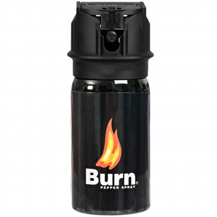 Burn Pepper Spray 1.35 fl oz Self Defense Max Strength Heavy Duty, Black