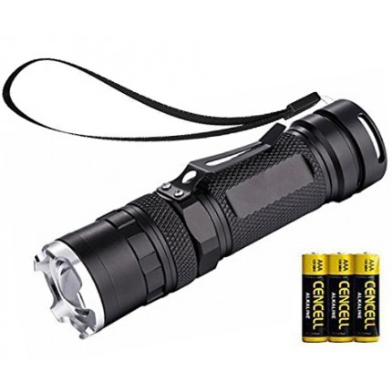 NAVIGATOR 1147 Metal LED Flashlight with Adjustable Focus and 4 Light Modes - Battery Included