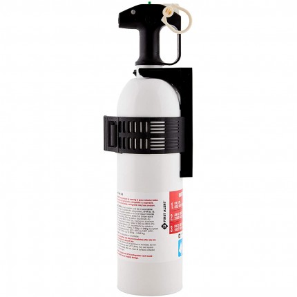 POLICE First Alert Fire Extinguisher Personal Watercraft Fire Extinguisher FE5R-PWCNA - White