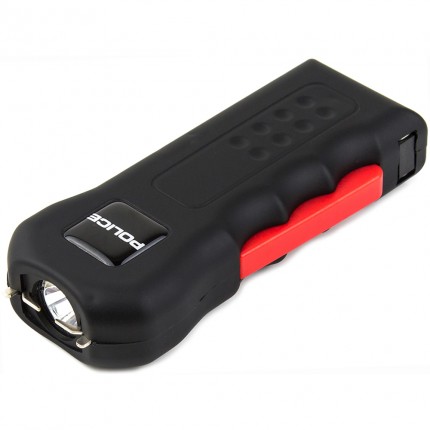 POLICE Stun Gun 512 - Max Voltage Rechargeable With LED Flashlight - Black